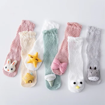 0-36 Ay Bebek Çocuk Çorap Yaz Yenidoğan Anti Sivrisinek Çorap Nefes Bebek Çorap Toddler Çorap Giyinmek kız Erkek Hediye