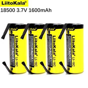 1-40 ADET LiitoKala Lii-16C 18500 1600mAh 3.7 V şarj edilebilir pil Recarregavel lityum iyon batarya için el feneri + DIY Nikel