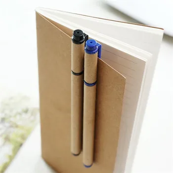 1 adet 0.5 mm Yaratıcı Basit Kraft Kağıt Tüp Jel Kalem İmza okul için kalem Yazma Yenilik Kırtasiye ofis hediyeleri