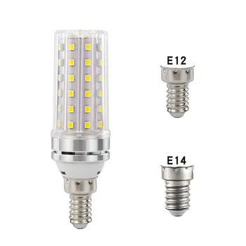 1 adet 10 w 15 w 20 w Titreşimsiz E12 E14 LED ampul lamba AC85-265V Mini küçük mısır ışık avize 3000 k doğal beyaz 4000 k 6000 k