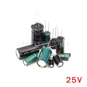 1 ADET 25V22000uF 22000UF 25V Plug-in Alüminyum elektrolitik kondansatör