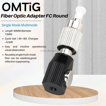 1 ADET Fiber Optik Adaptör FC Yuvarlak Tek Modlu Çok Modlu bağlayıcısız elyaf adaptörü