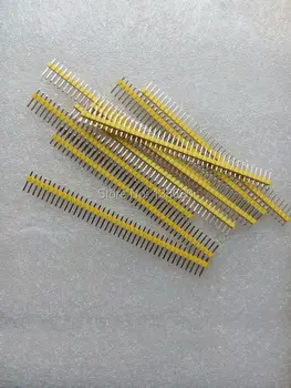 10 ADET Kaliteli 2.54 mm 1X40 Tek Sıra Sarı Erkek Pin Header Şerit