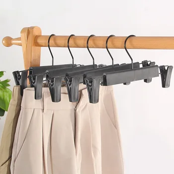 10 ADET Pantolon Askıları Ağır ayarlanabilir kopça Pantolon Etek Askıları Kaymaz Yerden Tasarruf Hafif Kaplama Paslanmaz Çelik