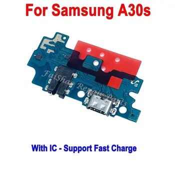 10 adet USB şarj Portu Şarj Kurulu Flex Kablo yuva konnektörü IC Desteği İle Hızlı Şarj Samsung Galaxy A30s A307F