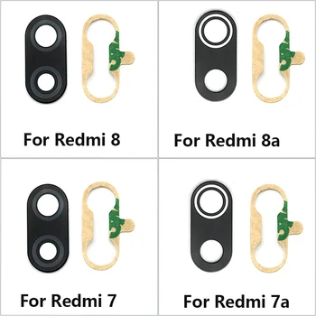 10 adet Xiaomi Redmi İçin 7 7a 8 8a Arka Arka Kamera Cam Lens Yedek Parçalar Tutkal ile Etiket Hongmi Mobil Cihaz Parçaları