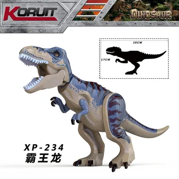 10 adet XP234 jurassic Dünya Kertenkele Ağır Pençe Ejderha Kral Ghidrah Tyrannosaurus Rex Dinozor oyuncak inşaat blokları çocuklar için