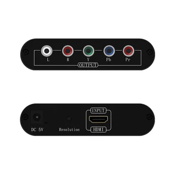 1080P HDMI bileşen dönüştürücü HDMI Ypbpr RGB dönüştürücü kablosu adaptörü ile R / L Ses çıkışı PS4 Apple TV