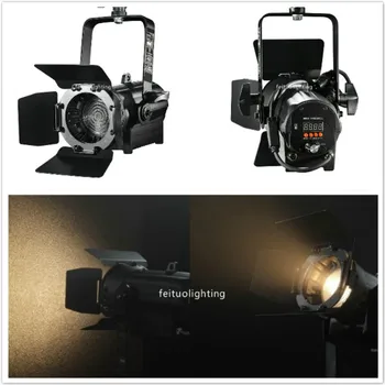 12 adet / grup tiyatro stüdyosu projektör ışık 60W sıcak veya soğuk beyaz Mini Led profil ışık DMX kontrol sahne TV kamera Fresnel ışık