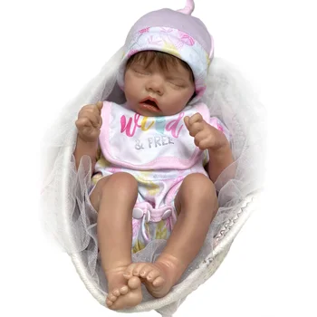 16 İnç 40 CM Reborn Bebek Bebekler Gerçekçi Yumuşak Vinil Oyuncaklar Yenidoğan Bebek Boneca Bebê Reborn Menina