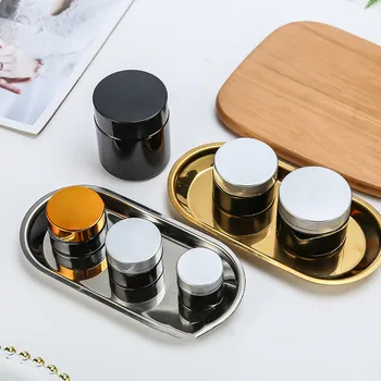 1X5G-100g Cam Amber Kozmetik Yüz Kremi Doldurulabilir Şişeler Mix Kap Dudak Balsamı Örnek Losyon Jel Konteyner Boş Makyaj Kavanoz Pot