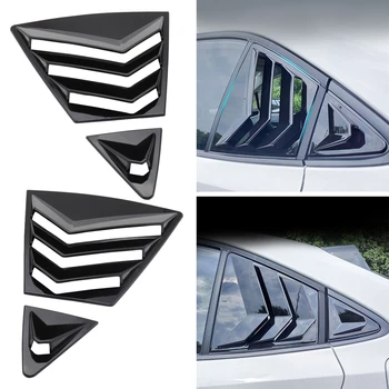 2 Adet Taşınabilir Araç Arka Pencere Panjurları Havalandırma Kapağı Dış Dekorasyon Corolla Ralink 20 Araba Vücut Parçaları