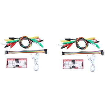 2 Takım Makey Ana kontrol panosu Denetleyici Modülü DIY Kiti İle USB kablosu Klip Makey Pratik çocuk Hediyeleri