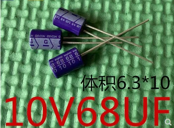 20 adet OS-CON 10 v68uf mor katı hal kapasitörler 10 sa68m boyutu 6.3 * 10