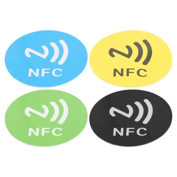 20 ADET Telefon NFC Çıkartmalar Kompakt Taşınabilir Parazit Dayanıklı Yeniden Yazılabilir CUID NFC Yapıştırıcı NFC Özellikli Cihazlar için
