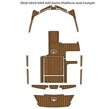 2018-2019 EKSEN A20 Yüzmek Platformu Kokpit Pedi Tekne EVA Köpük Tik Güverte Zemin Mat Destek Kendinden Yapışkanlı SeaDek Gatorstep Tarzı