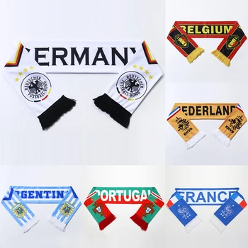 2022 Dünya Futbol Oyunu boyun eşarbı Milli Takım Bayrağı Desen Afiş Futbol Maç Kulübü Futbol Etkinlikleri Hayranları Eşarp Dekor