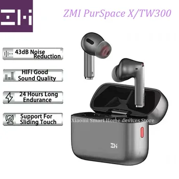 2022 Yeni Ürün ZMI PurSpace X / TW300 Bluetooth 5.2 Gerçek Kablosuz Kulaklık Akıllı Derinlik Gürültü Azaltma Su Geçirmez