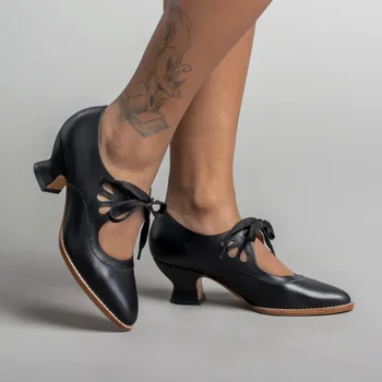2023 Yeni Avrupa ve Amerikan Oymak yüksek Topuk Ayakkabı Kadınlar için Lace Up Büyük rahat ayakkabılar Kadın Ayakkabı Zapatos De Mujer