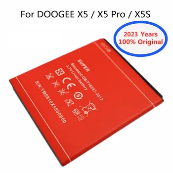 2023 Yıl Orijinal 3100mAh X5 Kırmızı Renk Pil DOOGEE X5 / X5 Pro / X5S x5Pro x5 S Akıllı Telefon Yedek Piller
