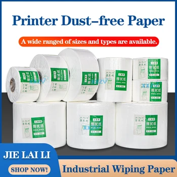 2422 Endüstriyel Silme kağıt rulosu Mürekkep Püskürtmeli Yazıcı için Eko Solvent Yazıcı Mendil Tozsuz Kağıt
