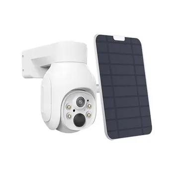 2MP Güneş Enerjisi 4G Kablosuz Tuya IP PTZ Kameralar 128G SD Kart Bulut Depolama Tam Renkli IR Görüş Ev Sokak Güvenlik Kamerası