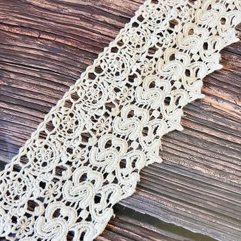 3 Metre 8cm Pamuk Dantel Trim DIY Konfeksiyon Kumaş İşlemeli Dikiş Aksesuarları El Yapımı Giyim Malzemesi İğne H197