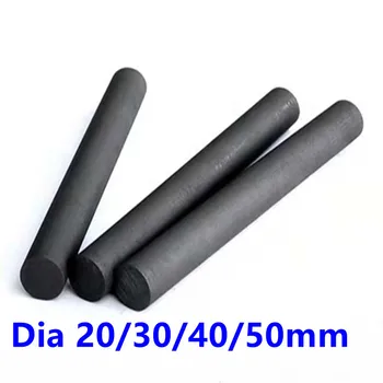 30 40 50mm Dia Yüksek saflıkta grafit çubuklar grafit karbon çubuk yüksek sıcaklık iletken grafit elektrotlar