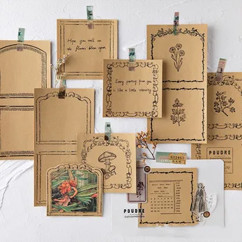 30 adet / paket Retro Kağıt Sınır Serisi Memo Kağıt Yapışkan Notlar Bloknot Günlüğü Kırtasiye Gevreği Karalama Defteri Dekoratif Vintage