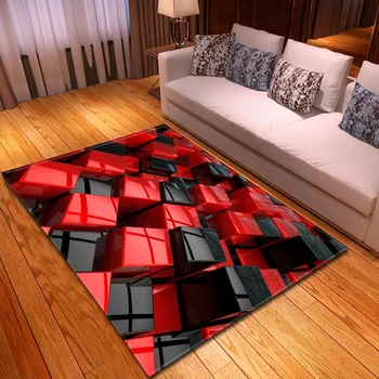3D Üç Boyutlu Desen Halı Oturma Odası Ev Yatak Odası Başucu Dekor Çocuk kaymaz Mat Odası Koridor Büyük Alan Kilim