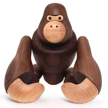 3X Ahşap El Sanatları Gorilla Yaratıcı Ev Mobilya Süslemeleri Asabilirsiniz King Kong Hediyeler Ahşap Süslemeleri