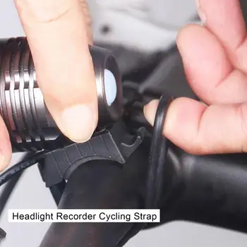 4 Adet Bisiklet Bisiklet Bisiklet Silikon Elastik Kayış Bandaj İşık Lambası Montaj Tutucu Ayna Kaydedici Sabit Lastik Bant Far
