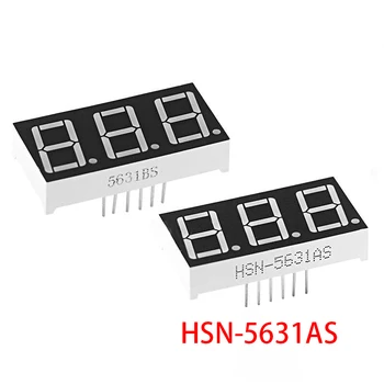 5 adet Dijital tüp segmenti ortak Katot Kırmızı 3 Bit dijital Tüp 0.56 inç Kırmızı LED Ekran HSN-5631AS