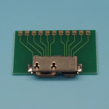 5 adet / grup MİKRO USB3. 0 B tipi adaptör panosu test kartı dişi adaptör SMT Mobil sabit disk arayüzü