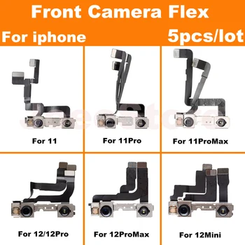 5 adet Ön Kamera kablosu Kablosu iPhone11 12 Pro Max Mini Bakan Küçük Ön Kamera İşık Yakınlık Sensörü Flex Onarım Parçaları