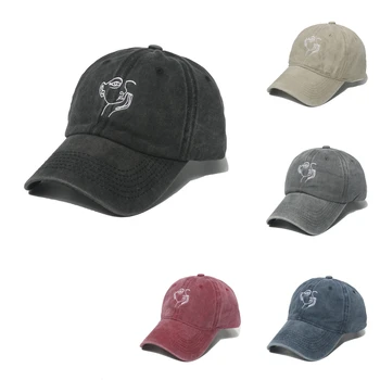 5 Renk Nakış Yanal Yüz Yıkama beyzbol şapkası Çok Yönlü Yumuşak Üst Kapağı Moda Güneş Koruyucu Şapka Erkekler ve Kadınlar için