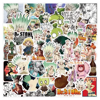 50 Adet/grup Dr. TAŞ Anime Çıkartmalar Japon Anime Sticker PVC su geçirmez etiket Dizüstü Bagaj Araba Kaykay Dizüstü