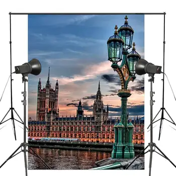5x7ft İngiltere Big Ben Fotoğraf Arka Plan İngiliz Logosu Mimari Köprü Zemin Fotoğraf Stüdyosu Backdrop