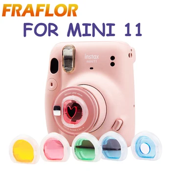 6 ADET Yakın Çekim Lens Renkli Renk Filtresi Ayna Fujifilm Instax Mini 11 Anında Film Kameralar Fotoğraf Aksesuarları