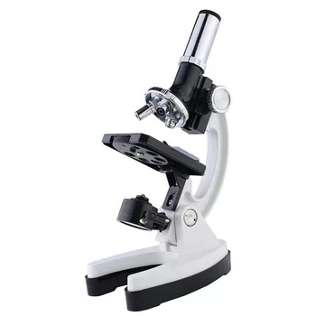 64X-2400X Monoküler Optik Mikroskop İlköğretim Okulu Bilim Deneysel Biyoloji Öğretim Mikroskop Çocuk doğum günü hediyesi
