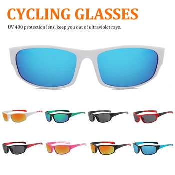 7 ADET Yeni UV400 Erkek Kadın Güneş Gözlüğü Açık Spor Bisiklet Bisiklet Ekipmanları Aksesuarları Mtb Yol Dağ Bisikleti Spor Gözlük