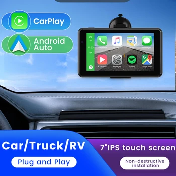 7 inç IPS Dokunmatik Ekran Tak ve çalıştır Evrensel Harici Akıllı Navigator Ssangyong Isuzu Volvo BMW Dahili Carplay + OTOMATİK