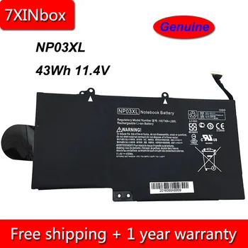 7XINbox 43Wh 11.4 V NP03XL HSTNN-LB6L 760944-421 Dizüstü HP için batarya Pavilion X360 13-A010DX TPN-Q146 TPN-Q147 TPN-Q148