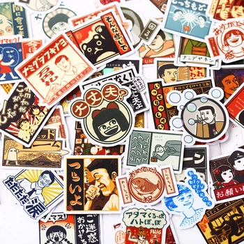 80 ADET vintage JapanStickers El Sanatları Ve Scrapbooking çıkartmaları kitap Öğrenci etiket Dekoratif sticker çocuk oyuncakları