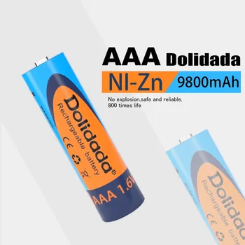 AAA akku 1, 6v9800mah pil şarjı daha kararlı, servis ömrü 1,5 v serisi pilin 5 katıdır
