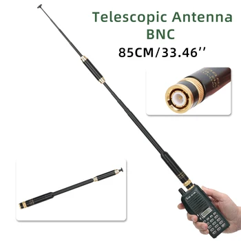 ABBREE AR-800 BNC Çift Bant VHF / UHF 144/430 MHz Teleskopik Anten Baofeng TYT Wonxun Walkie Talkie Amatör Radyo Aksesuarları
