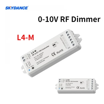 AC85V-220V / DC12V LED Kablosuz Dimmer 4 Kanal RF 0/1-10 V Denetleyici Sinyal Dönüştürücü tek renkli LED şerit Ücretsiz Kargo