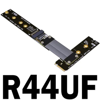ADTM.2 NVMe SSD Uzatma Kablosu Katı Sürücü Yükseltici Kart R44SF M2 PCI-Express 4.0 3. 0X4 PCIE Tam Hız 64G / bps M Anahtar Genişletici