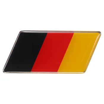 Alman bayrağı amblem rozet etiket ön ızgara tampon araba için