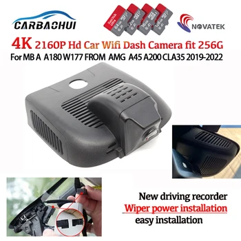 Araba dvr'ı wifi Video Kaydedici Dash kamera Kamera Mercedes Benz İçin Bir A180 W177 AMG A45 A200 CLA35 2019-2022